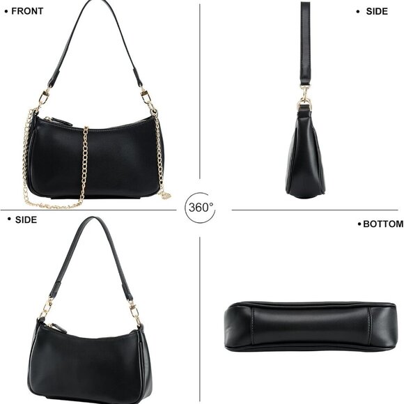 Shoulder Bag for Women with 2 Removable Straps and Zipper Closure Crossbody Bags - Picture 5 of 7